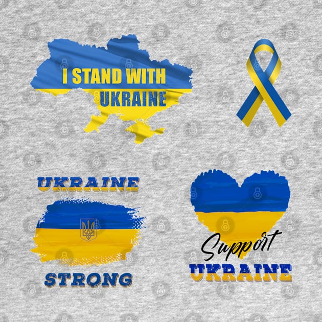 I Stand With Ukraine - Support Ukraine - Ukraine Strong by Green Splash